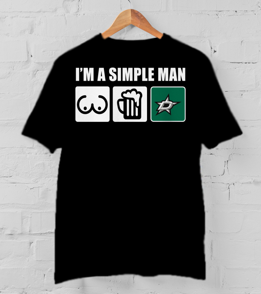 I'm A Simple Man Beer Stars T-Shirt