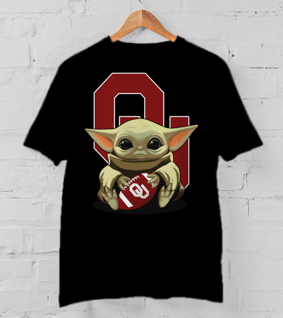 Yoda Baby Ou Sooners Football T-Shirt