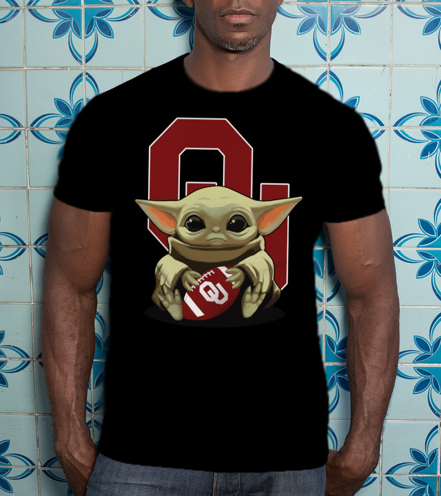 Yoda Baby Ou Sooners Football T-Shirt