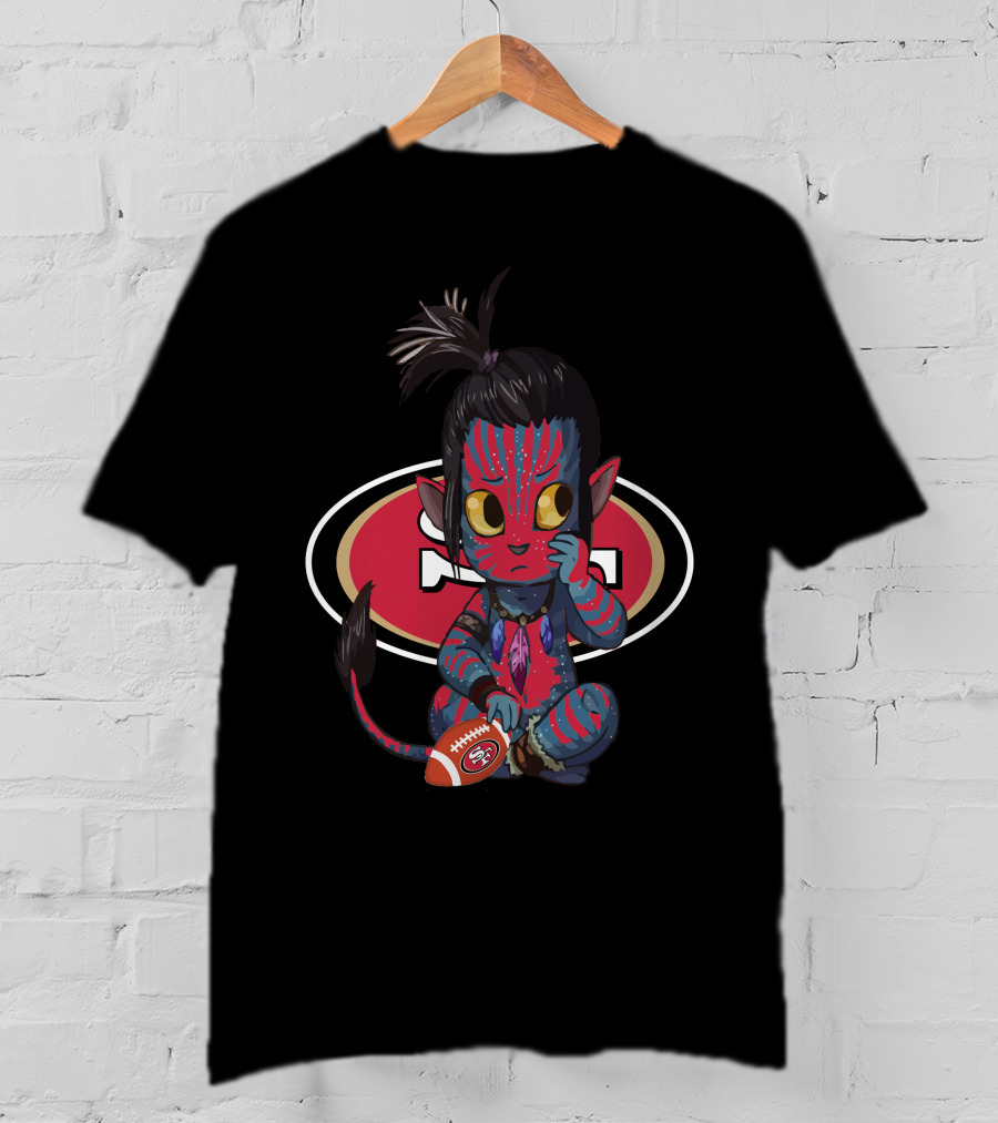 Avatar Meets 49ers NFL Team Football Crossover T-Shirt