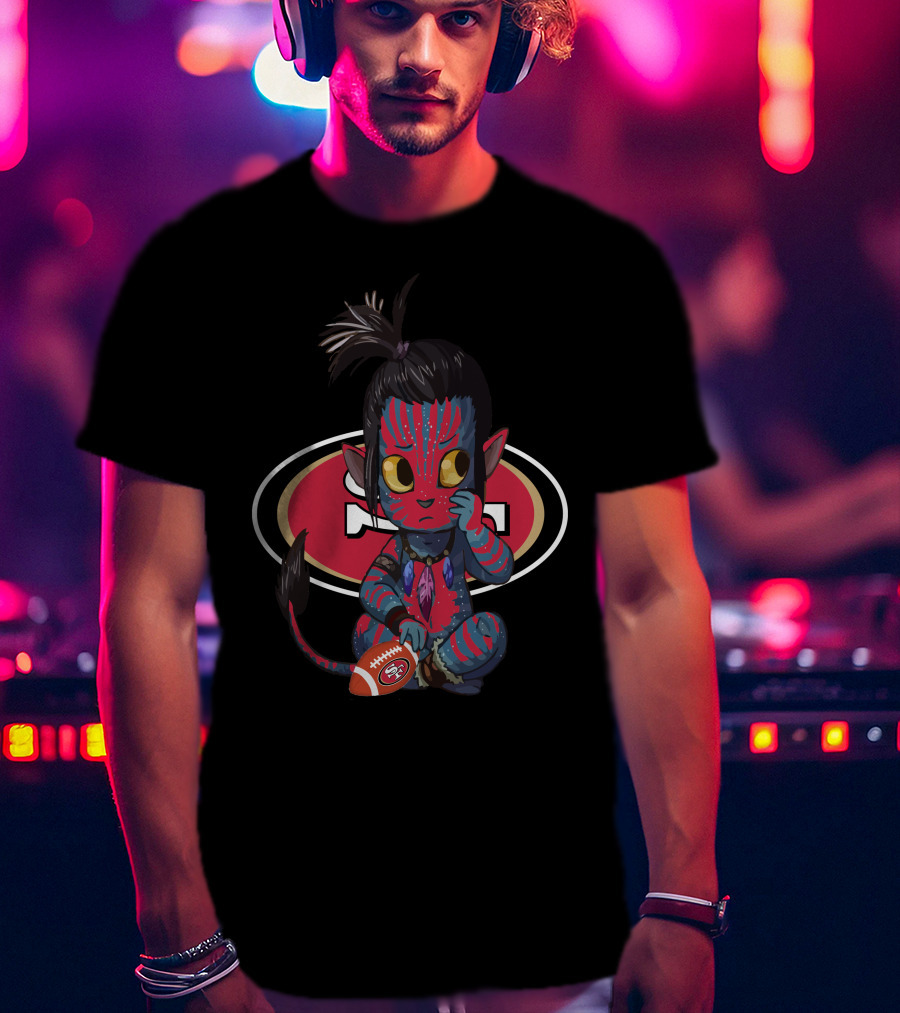 Avatar Meets 49ers NFL Team Football Crossover T-Shirt