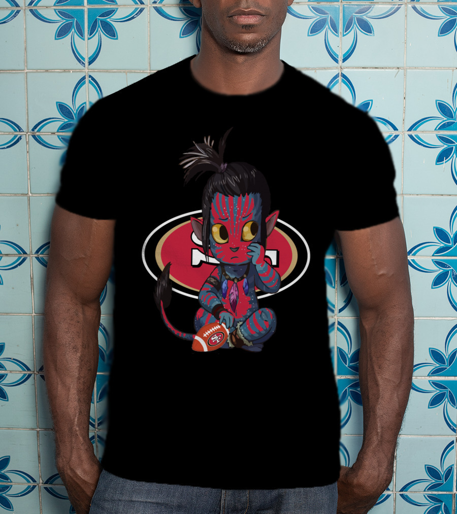 Avatar Meets 49ers NFL Team Football Crossover T-Shirt