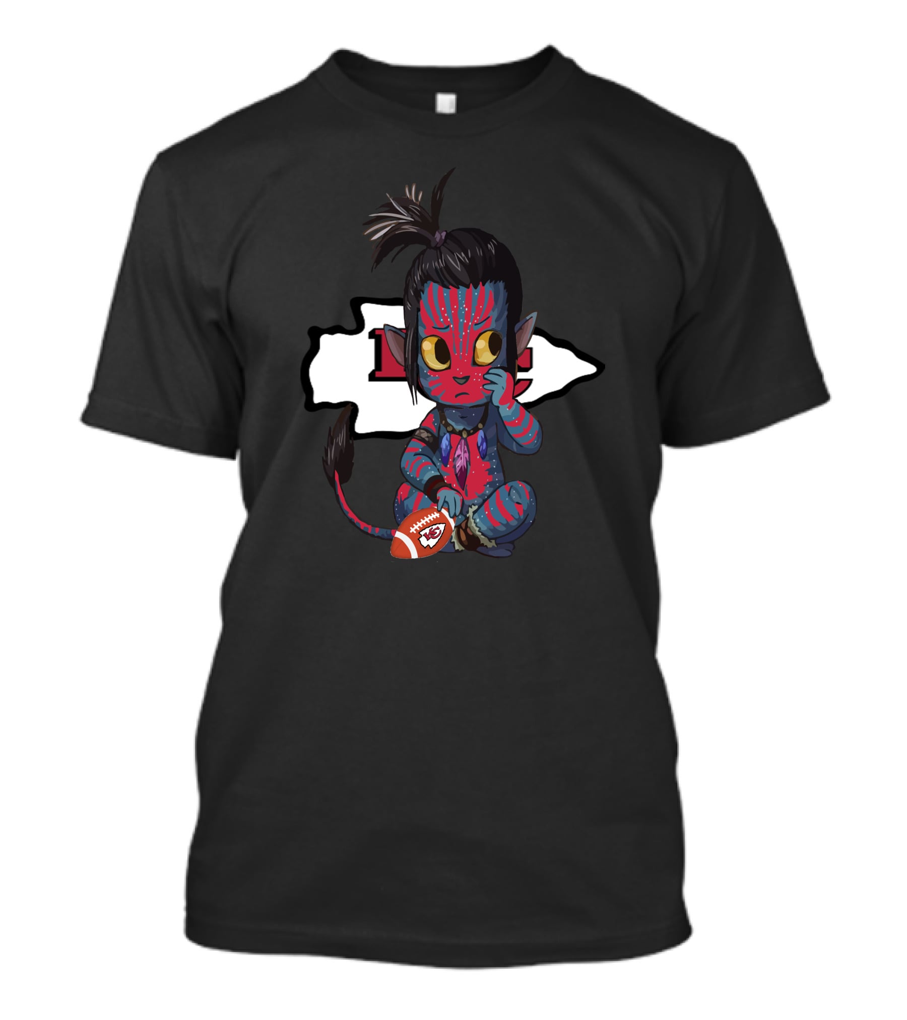 AVATAR CHIEFS Kansas City Football Logo Hybrid T-Shirt