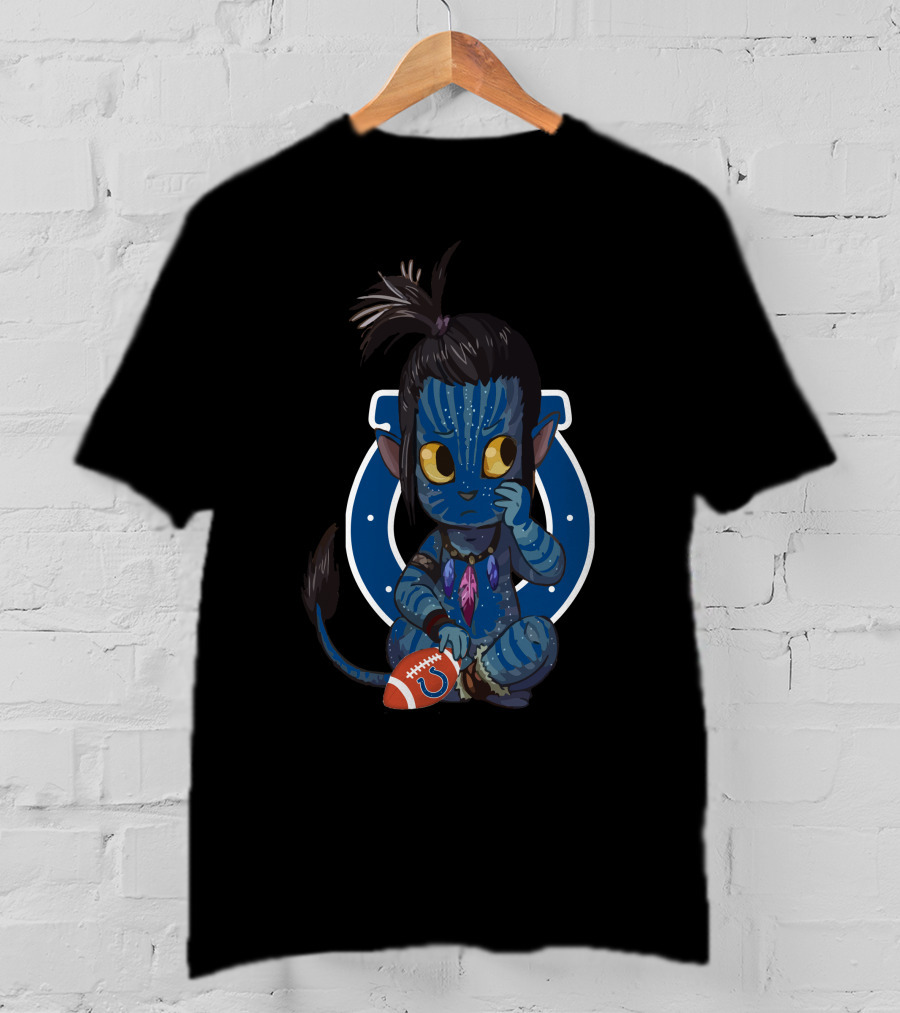 Colts Avatar Alien Football Character Fusion T-Shirt