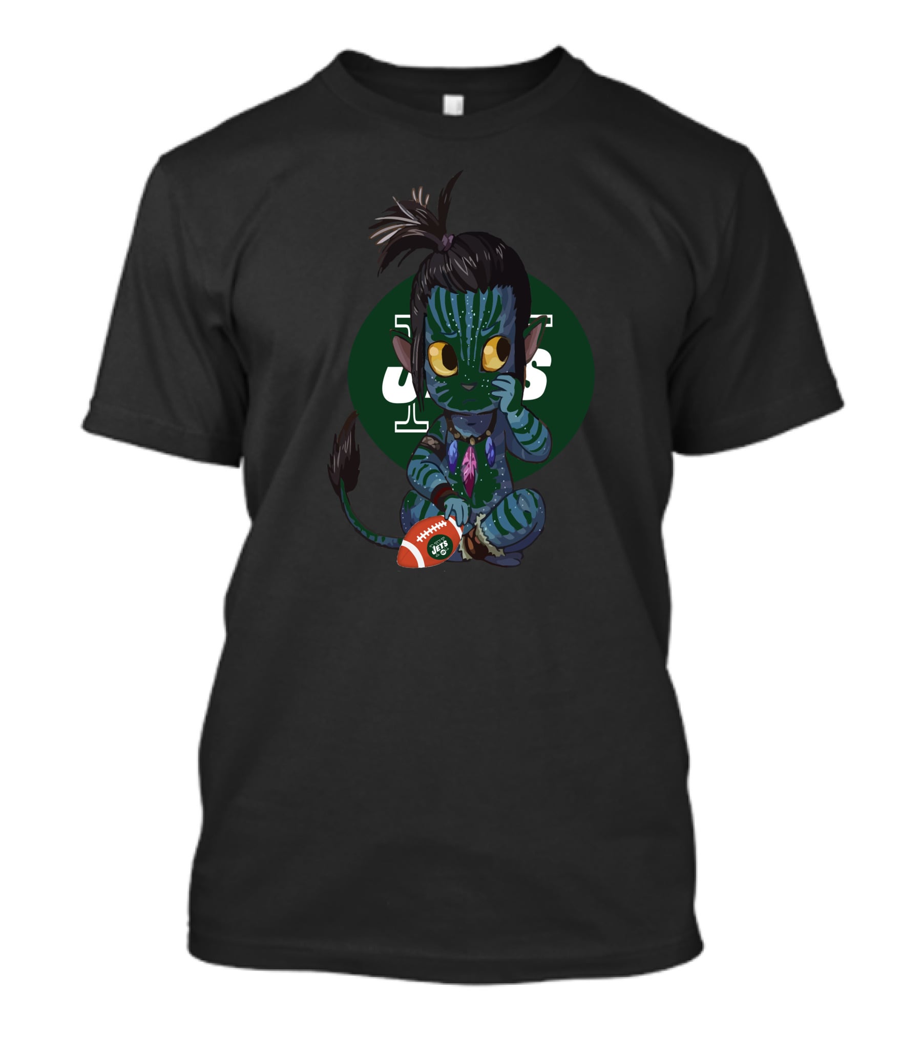 Avatar Jets Chibi Figure Holding Football T-Shirt