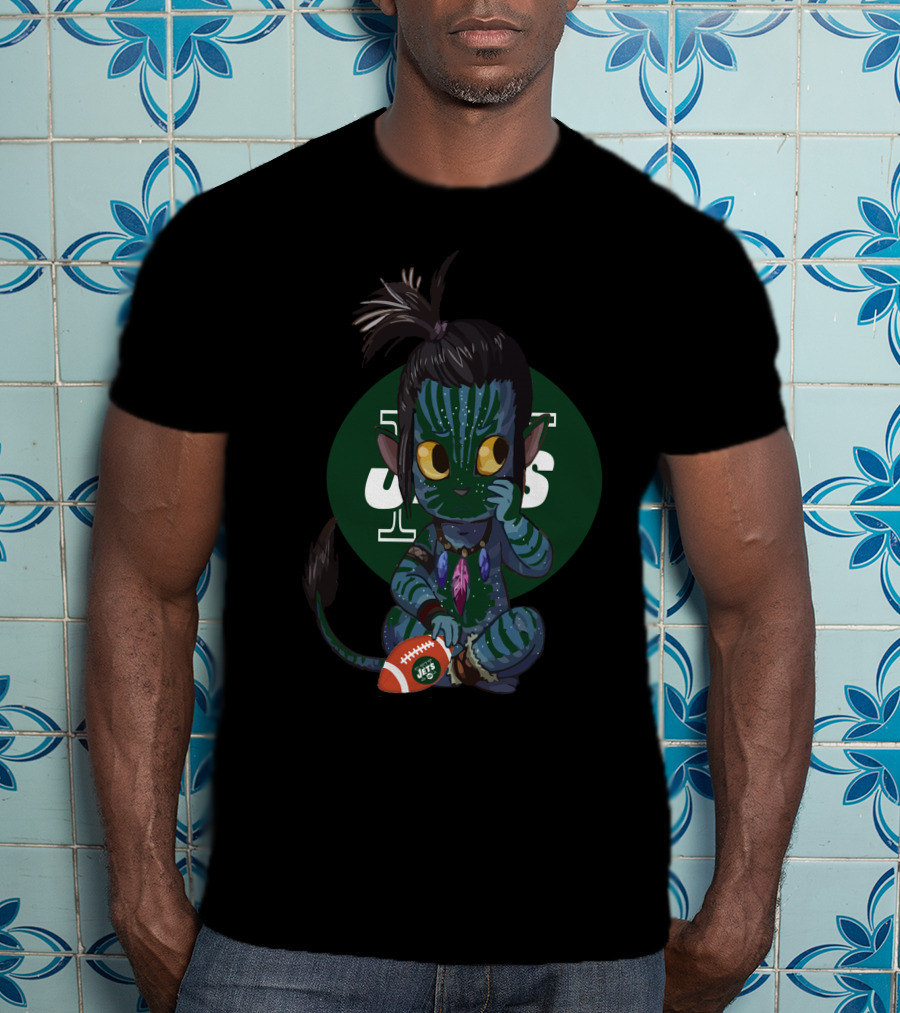 Avatar Jets Chibi Figure Holding Football T-Shirt