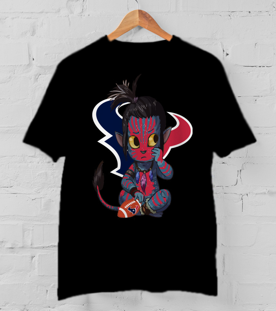 AVATAR TEXANS Houston Football Na'vi Crossover Character T-Shirt