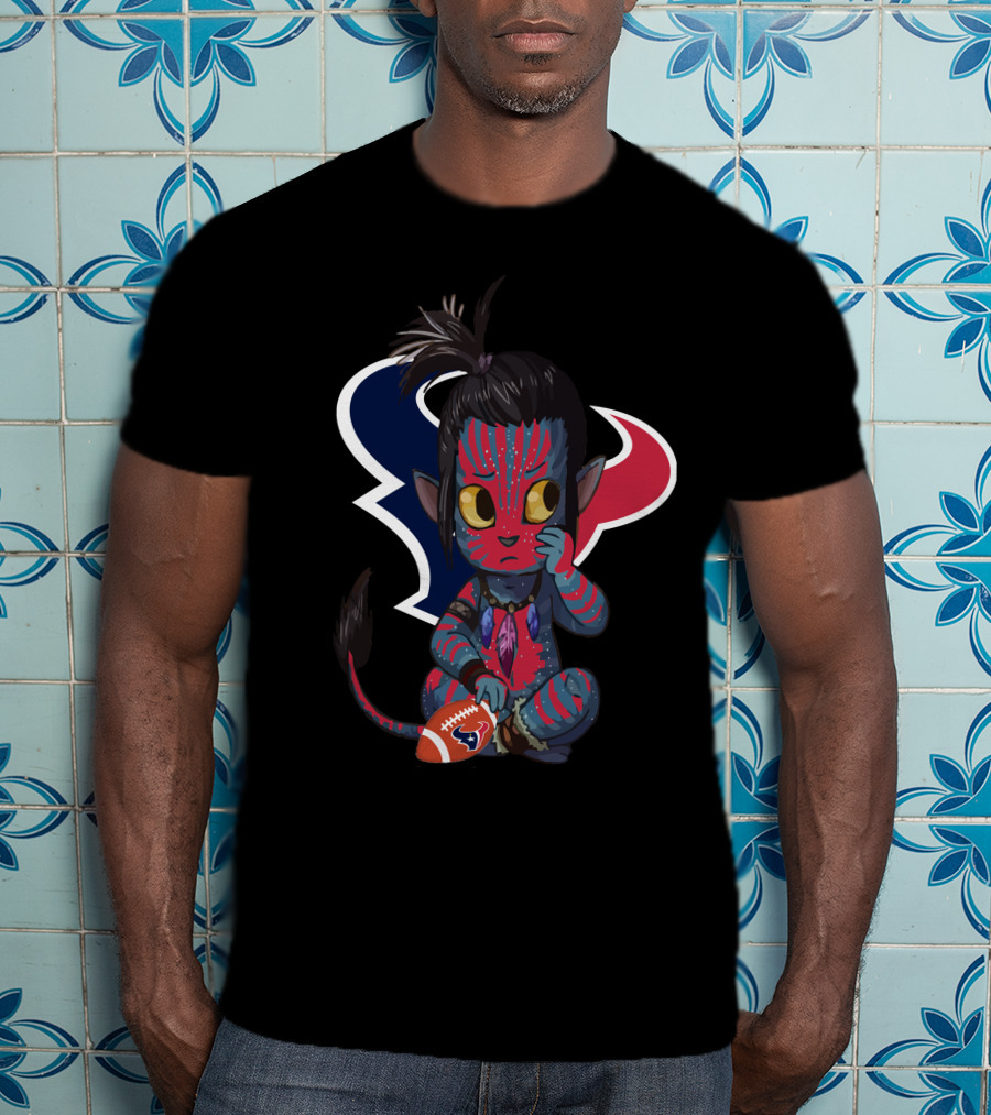 AVATAR TEXANS Houston Football Na'vi Crossover Character T-Shirt