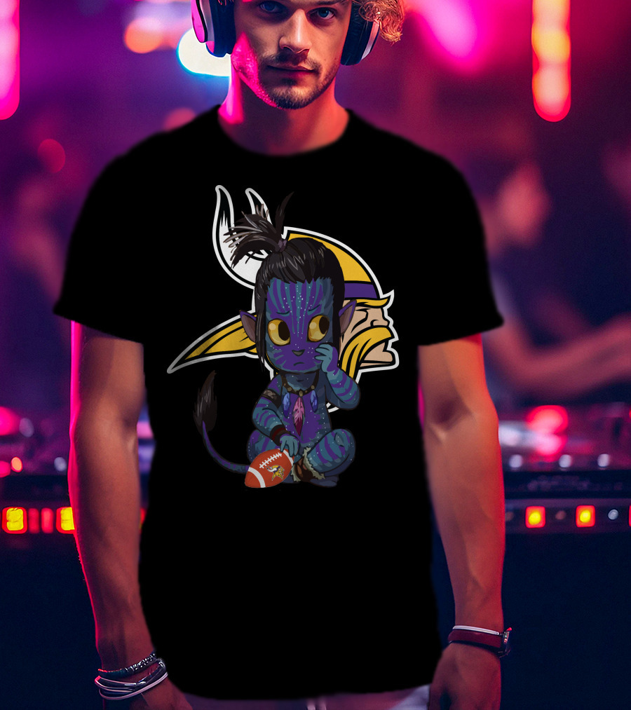 Avatar Vikings NFL Football Fusion T-Shirt