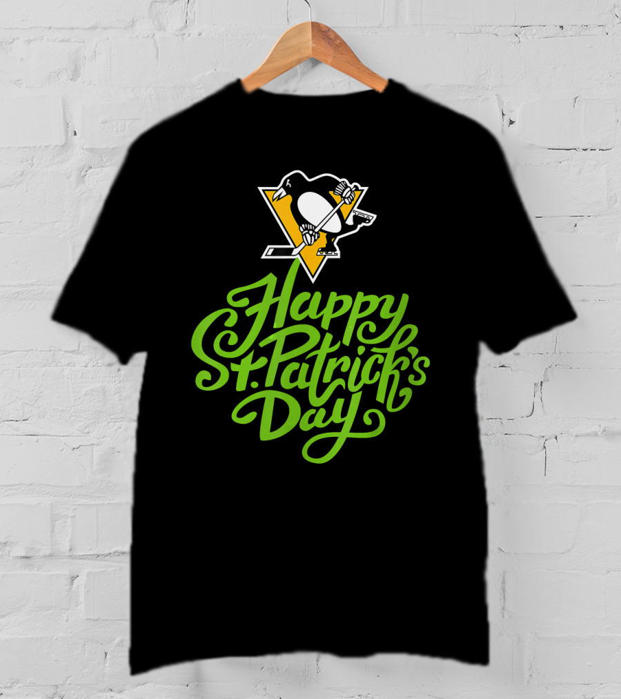 Happy St. Patrick's Day Pittsburgh Penguins T-Shirt
