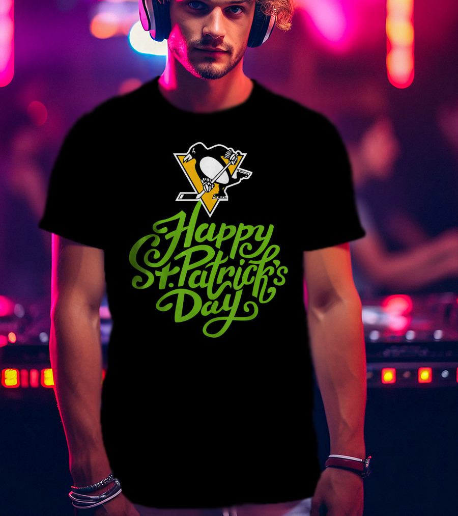 Happy St. Patrick's Day Pittsburgh Penguins T-Shirt