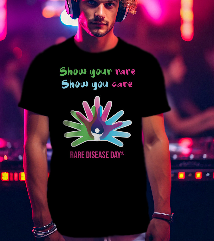 Show Your Rare Show You Care Rare Disease Day Awareness T-Shirt