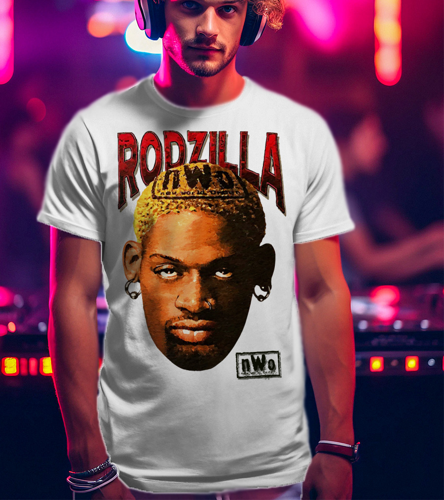 Dennis Rodman Rodzilla NWo Wrestling Legend The Worm T-Shirt