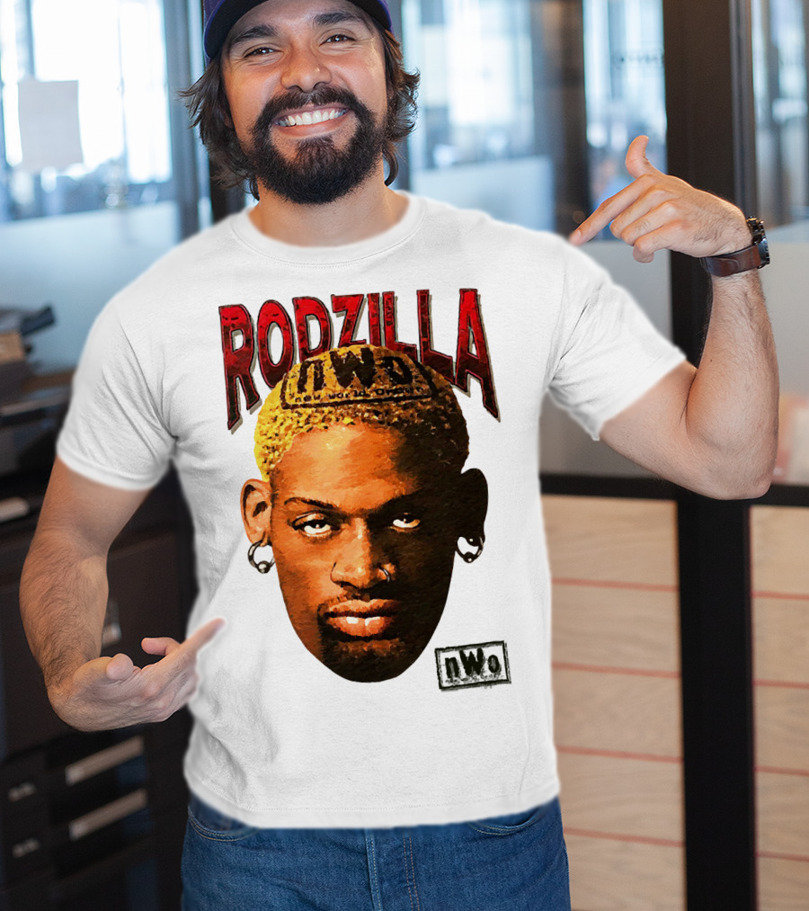 Dennis Rodman Rodzilla NWo Wrestling Legend The Worm T-Shirt