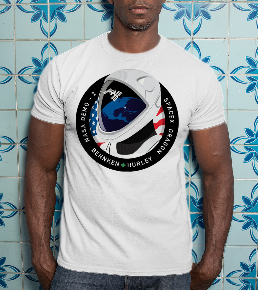 NASA Demo-2 SpaceX Dragon Behnken Hurley Patch T-Shirt