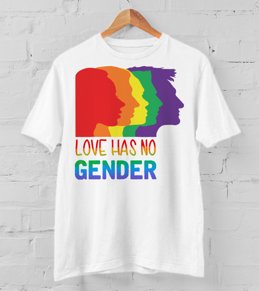 LOVE HAS NO GENDER Unconditional Love Multicolor T-Shirt