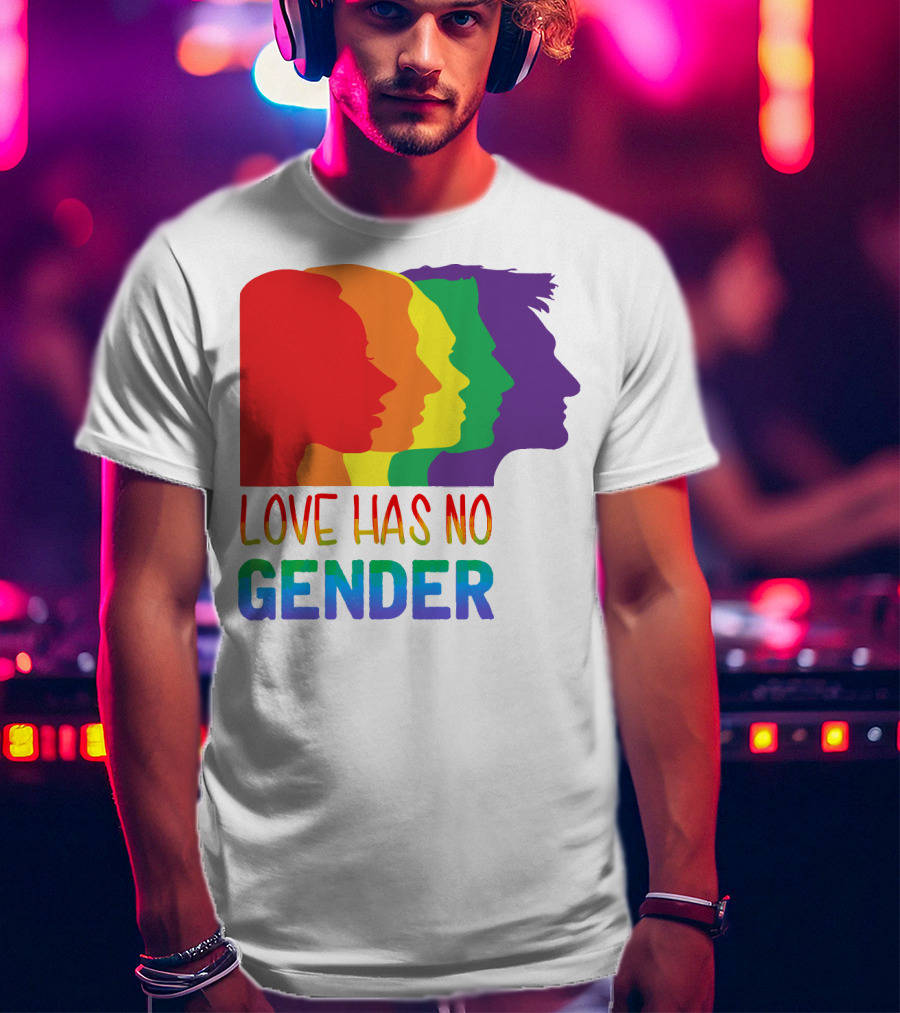 LOVE HAS NO GENDER Unconditional Love Multicolor T-Shirt
