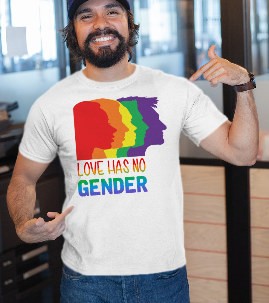 LOVE HAS NO GENDER Unconditional Love Multicolor T-Shirt