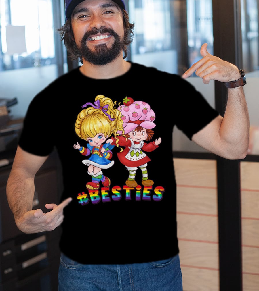BESTIES Rainbow Brite Strawberry Shortcake T-Shirt