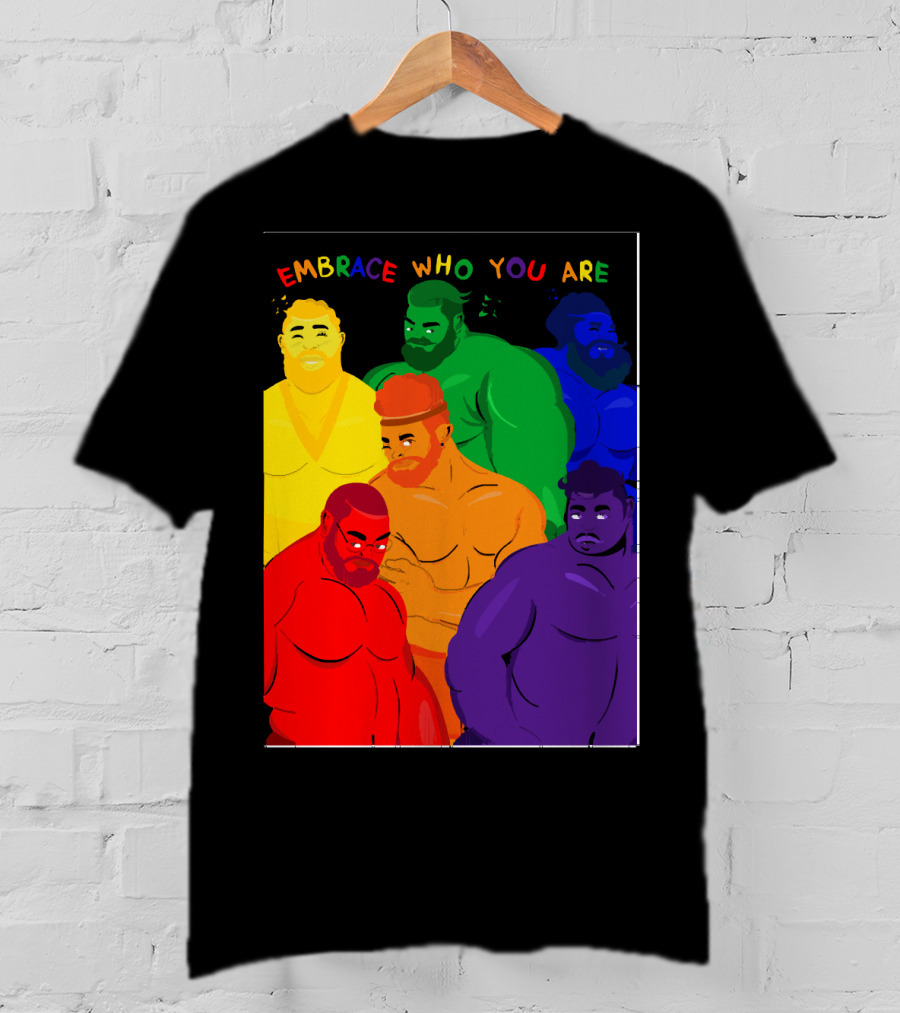 EMBRACE WHO YOU ARE Rainbow Body Diversity T-Shirt