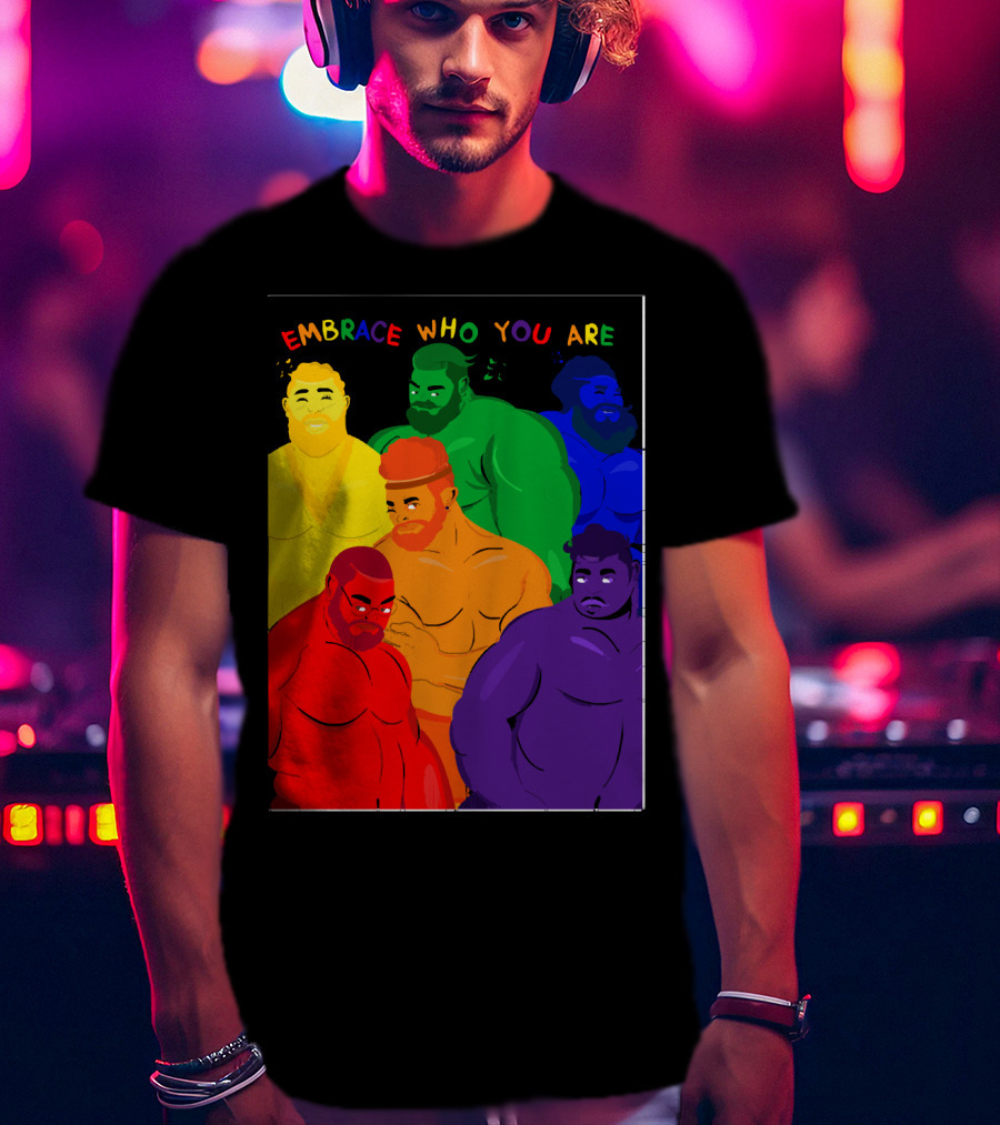 EMBRACE WHO YOU ARE Rainbow Body Diversity T-Shirt