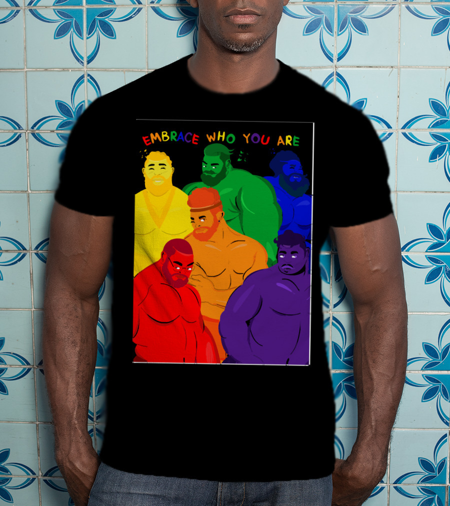 EMBRACE WHO YOU ARE Rainbow Body Diversity T-Shirt