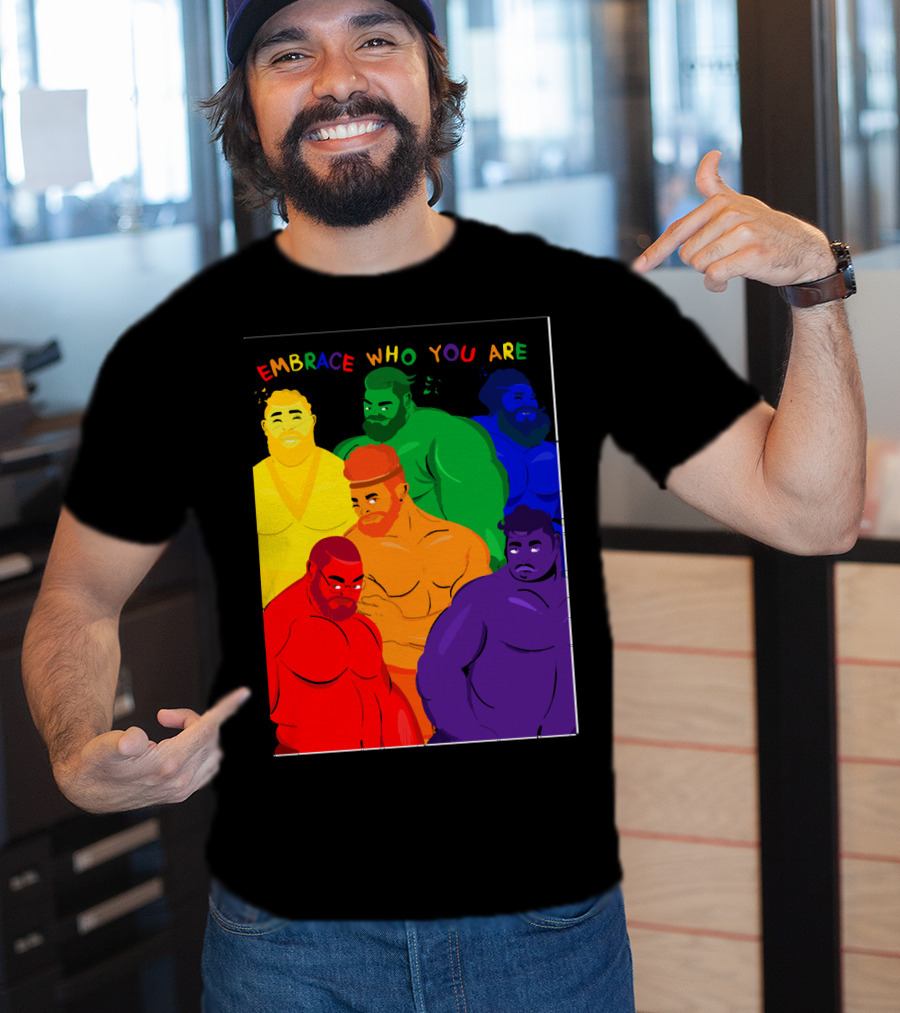 EMBRACE WHO YOU ARE Rainbow Body Diversity T-Shirt