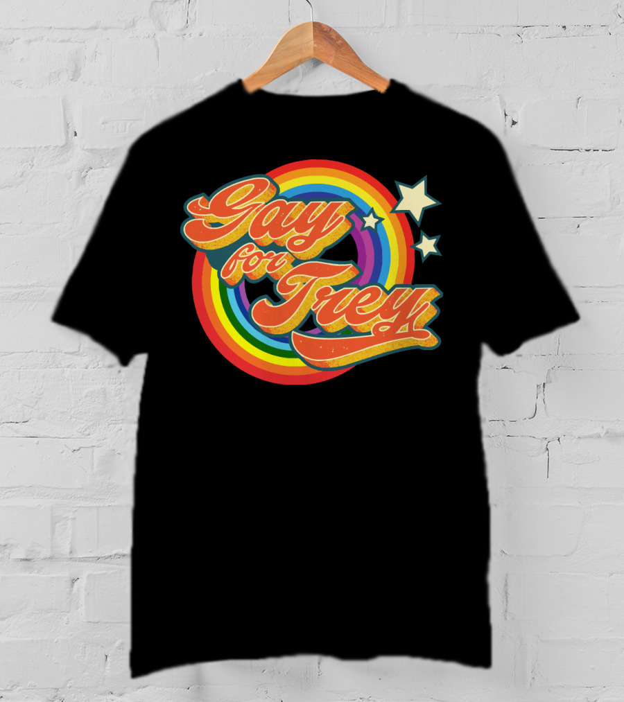Gay For Trey Phish Rainbow Stars T-Shirt