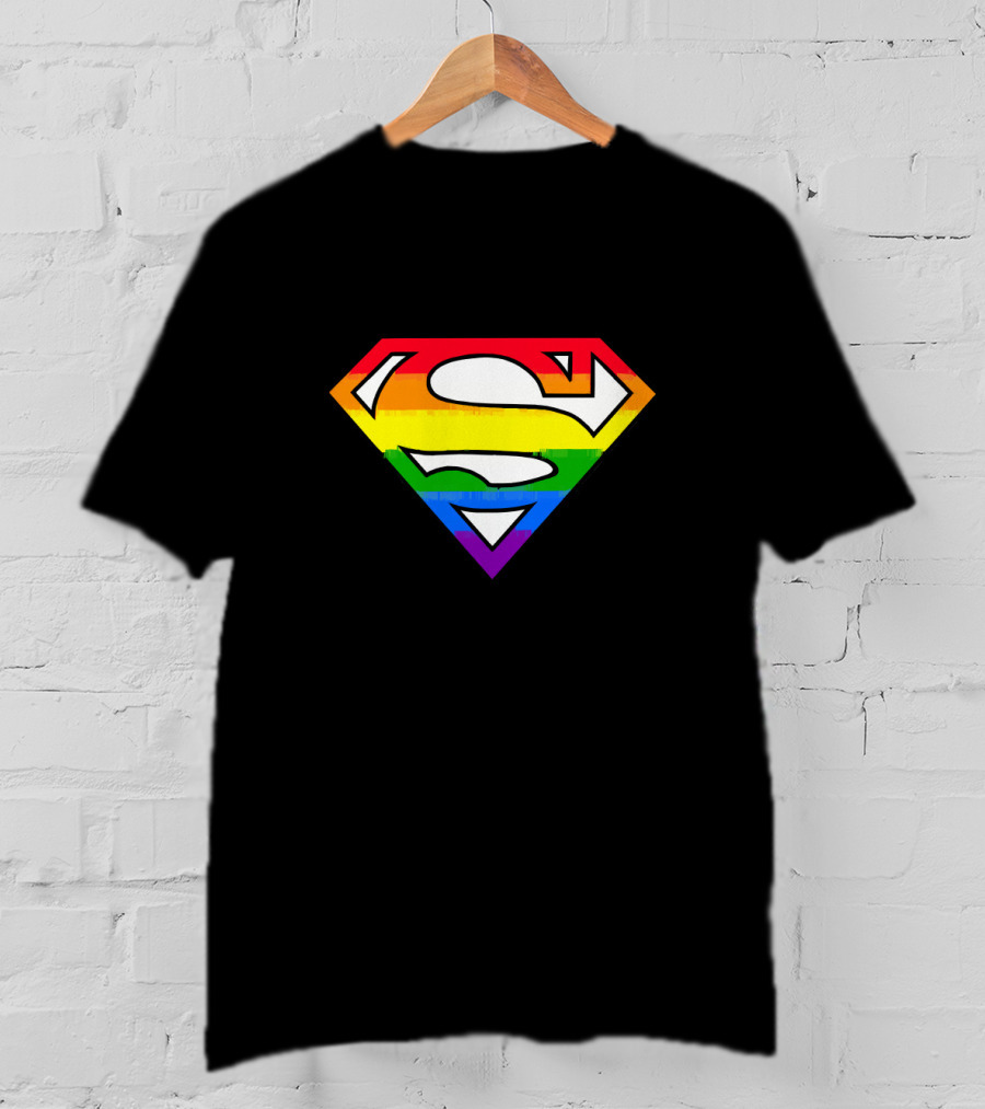 SUPER GAY Rainbow Pride Superman T-Shirt