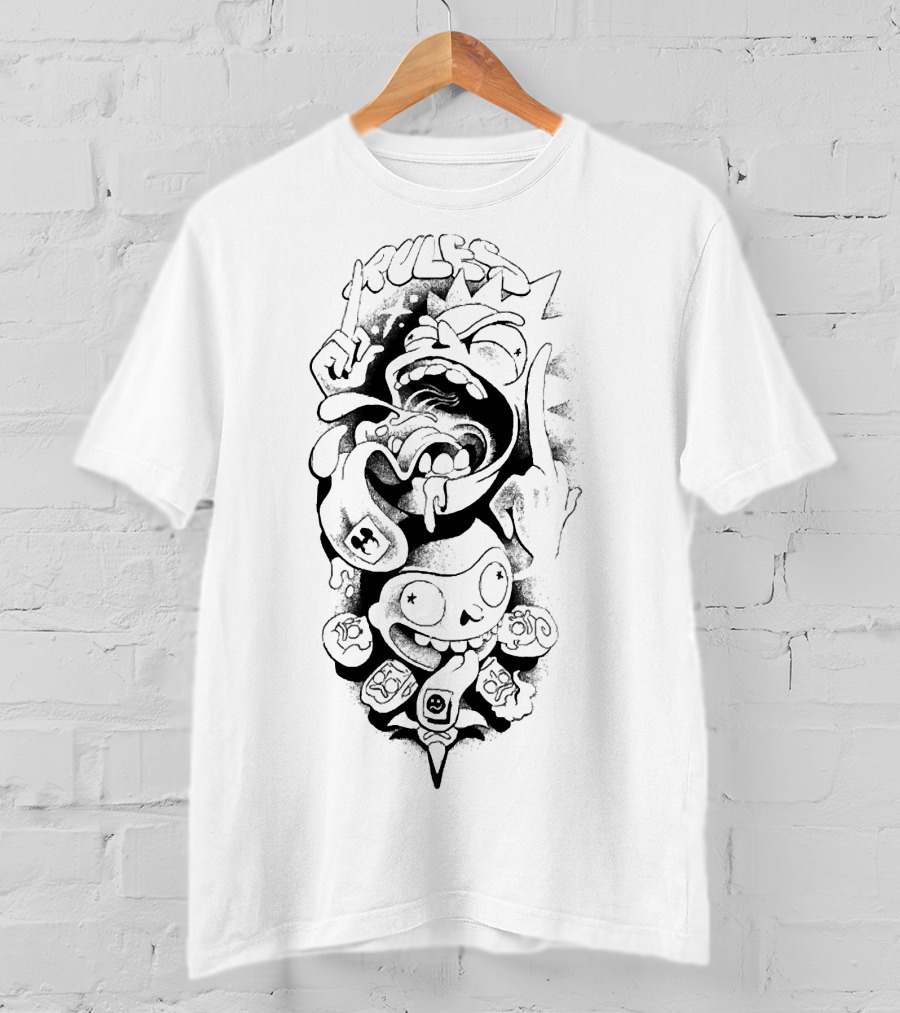 Rick And Morty Rules Hand Gesture T-Shirt