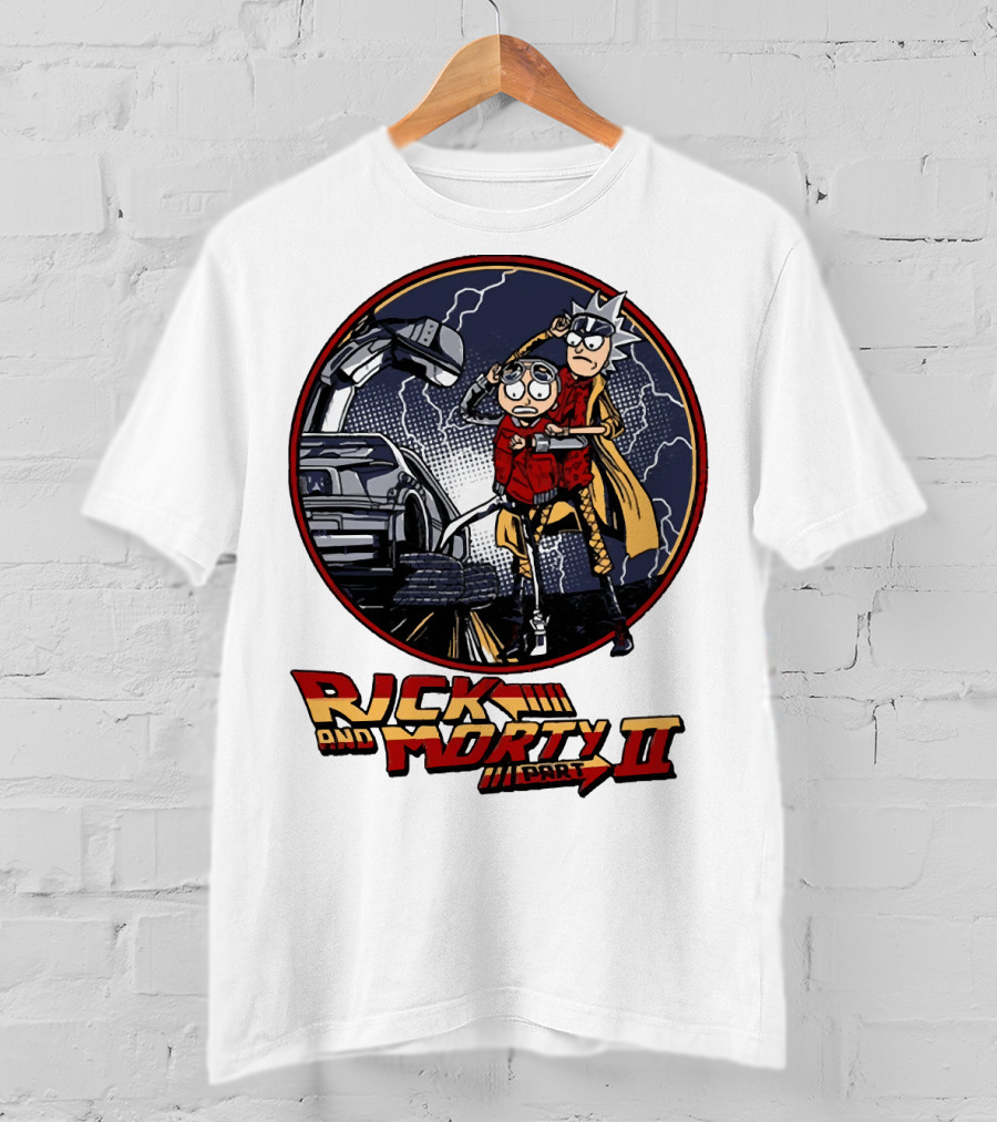 Rick And Morty Part II Back To The Future T-Shirt