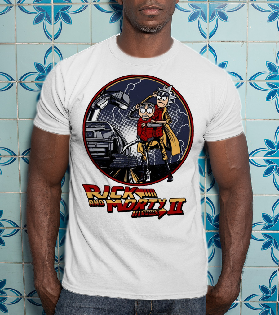 Rick And Morty Part II Back To The Future T-Shirt