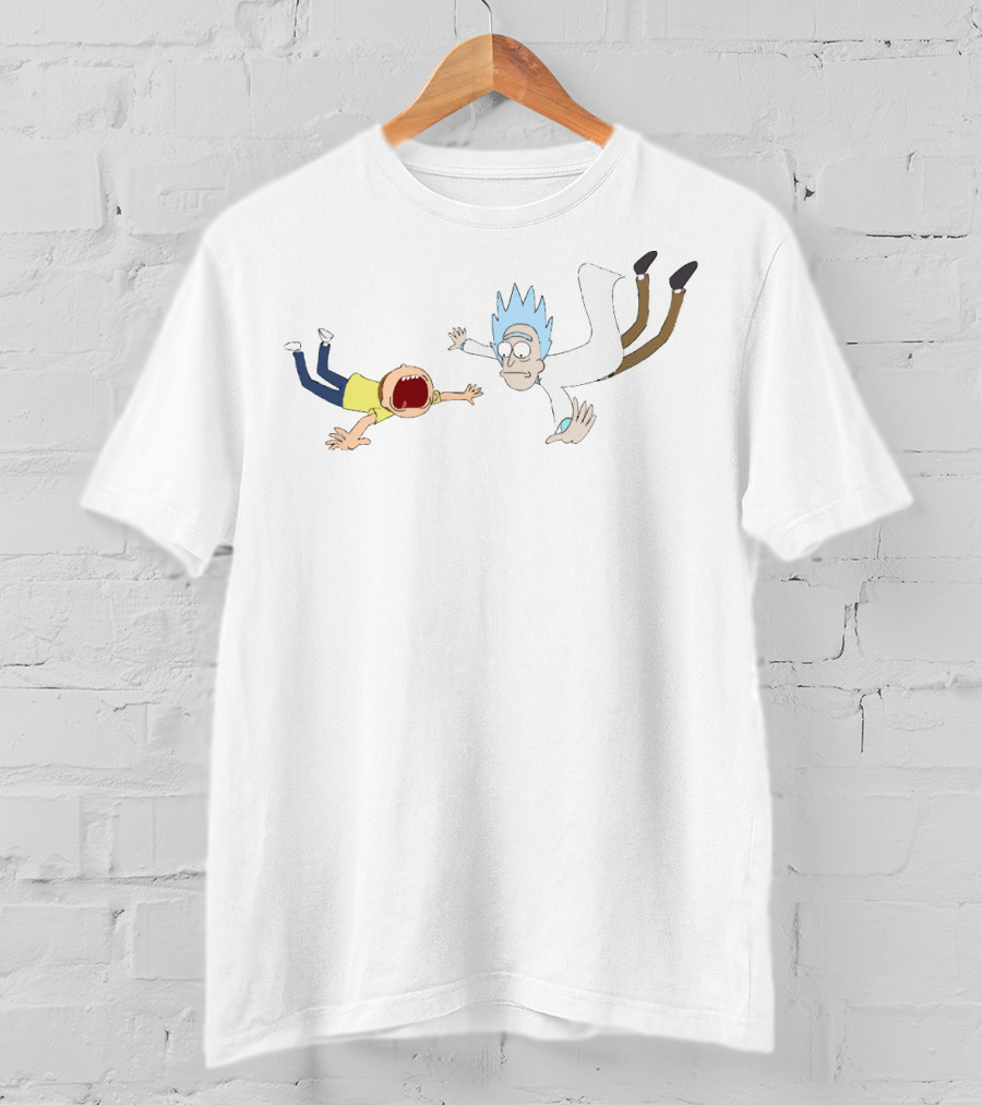 Rick And Morty Falling Adventure T-Shirt