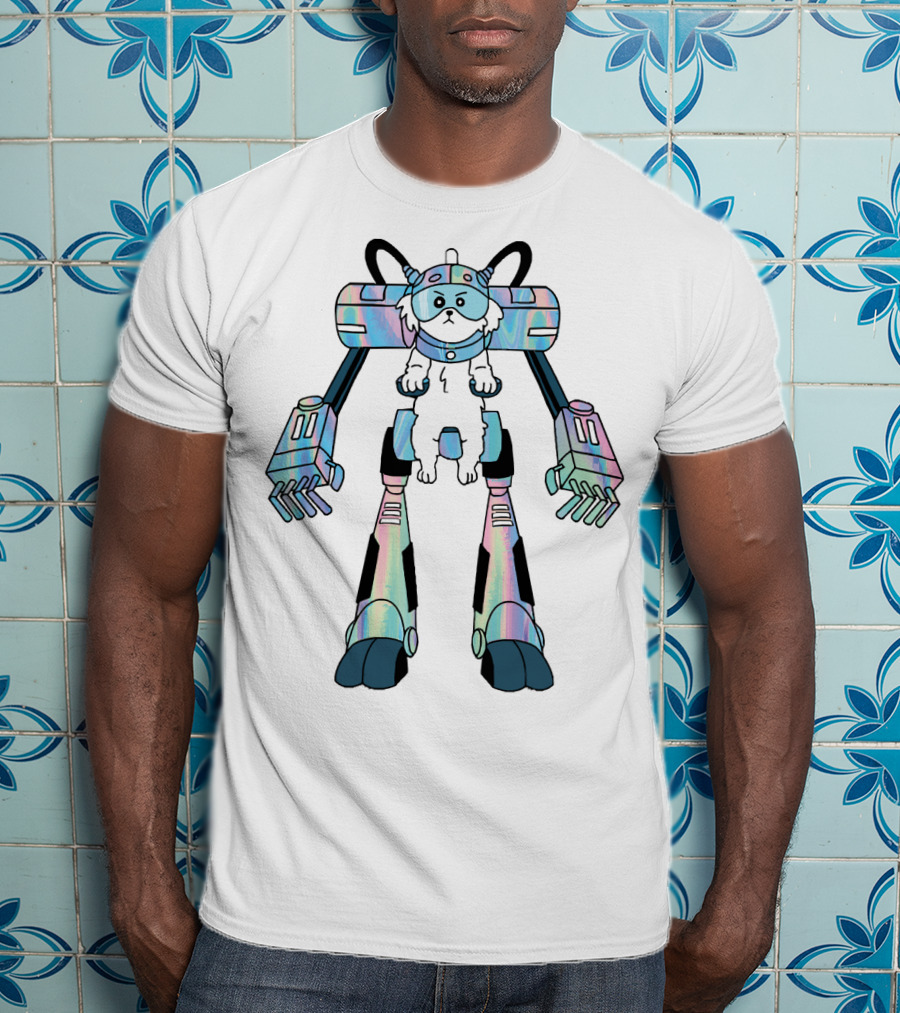 Rick And Morty Cybernetic Dog Mech Snuffles T-Shirt