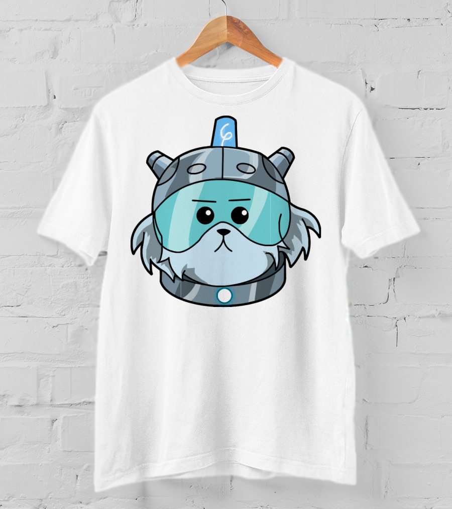Snowball Rick And Morty Helmeted Dog T-Shirt