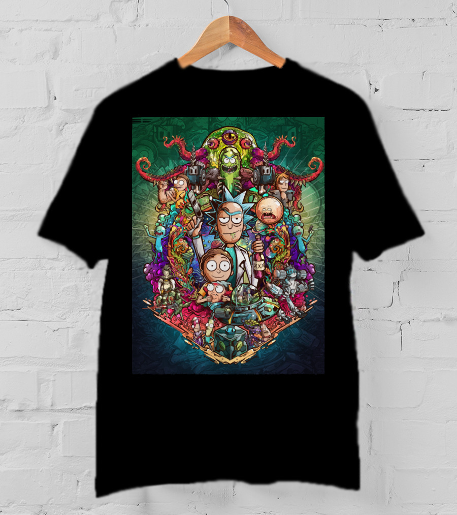 Buckle Up Morty Adventure With Rick And Multiverse Creatures T-Shirt