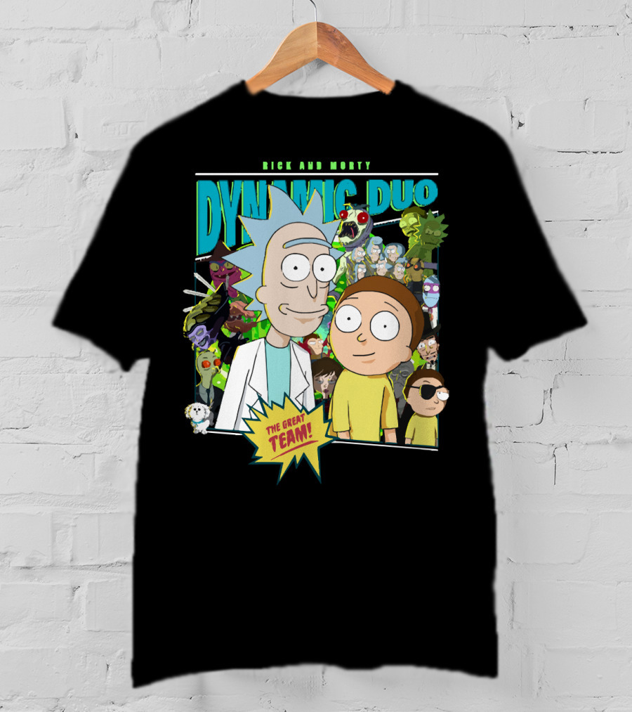 Rick And Morty Dynamic Duo The Great Team T-Shirt