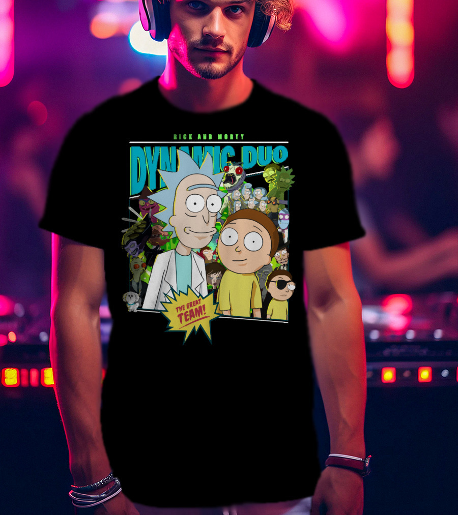 Rick And Morty Dynamic Duo The Great Team T-Shirt