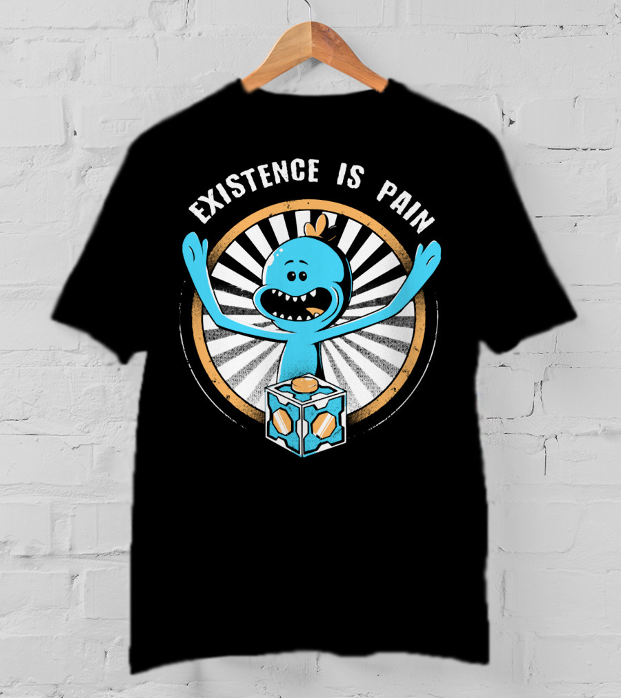 Existence Is Pain Mr. Meeseeks Rick And Morty Cube T-Shirt