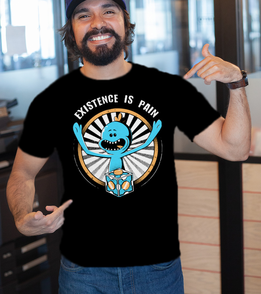 Existence Is Pain Mr. Meeseeks Rick And Morty Cube T-Shirt