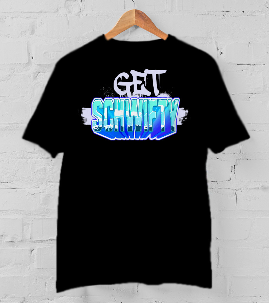 Get Schwifty Ice Block Urban Style Frozen Graffiti Look T-Shirt