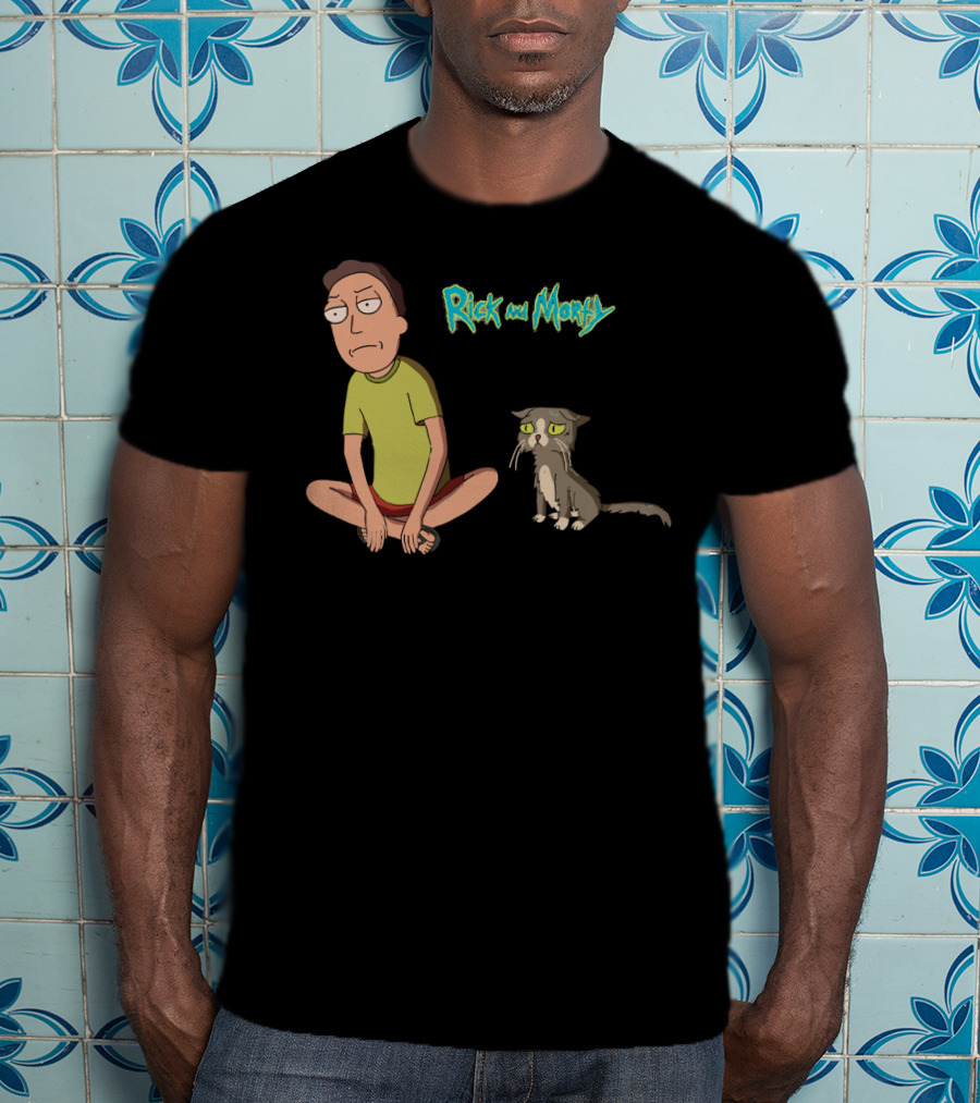 Rick And Morty Jerry And The Talking Cat T-Shirt