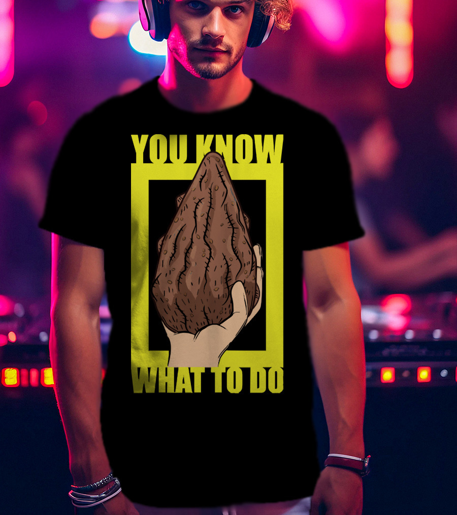 Morty Mega Seeds You Know What To Do Hand Holding Brown Seed T-Shirt