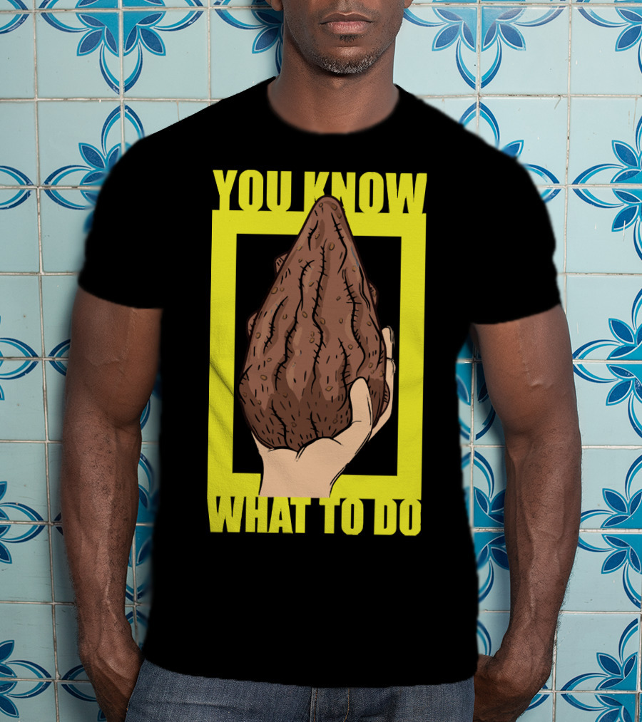 Morty Mega Seeds You Know What To Do Hand Holding Brown Seed T-Shirt