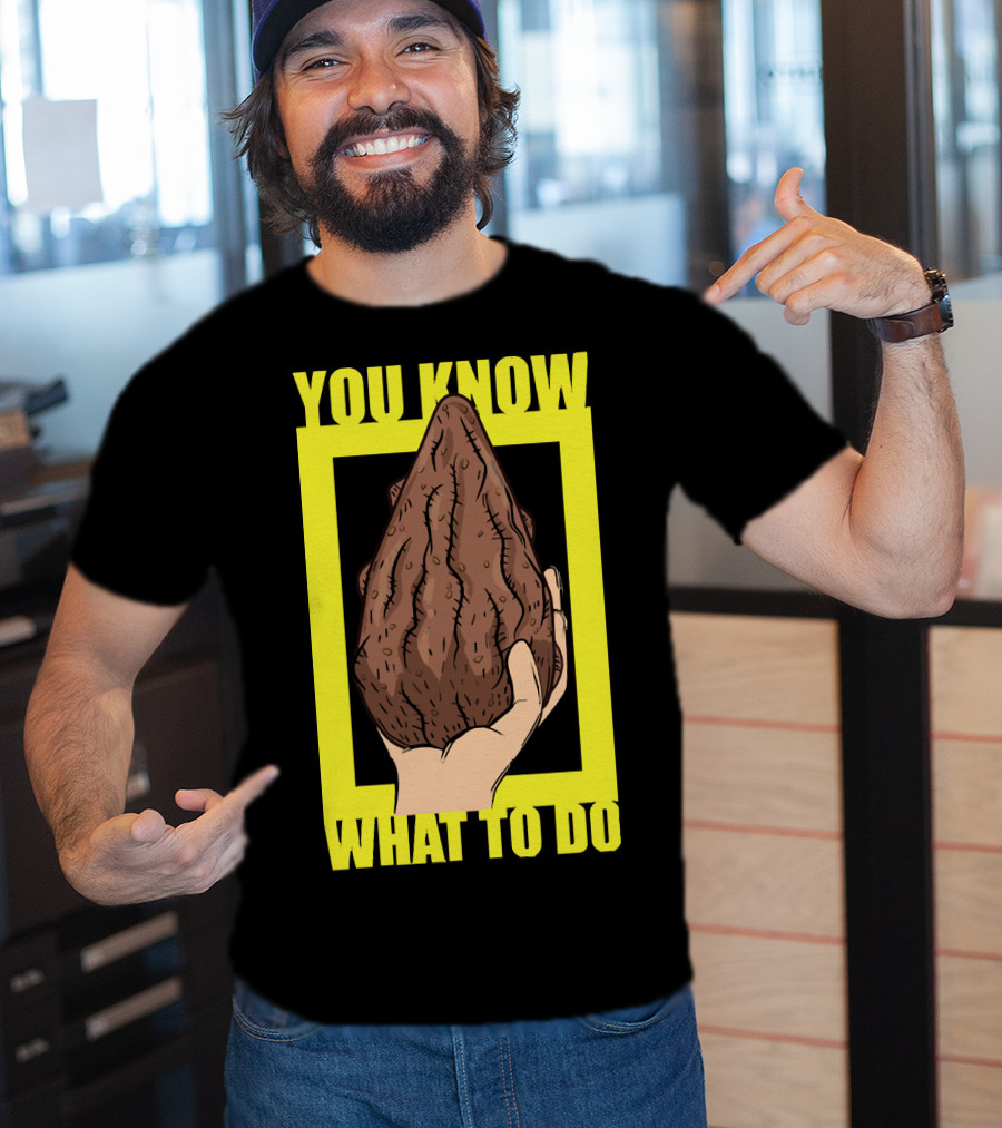 Morty Mega Seeds You Know What To Do Hand Holding Brown Seed T-Shirt