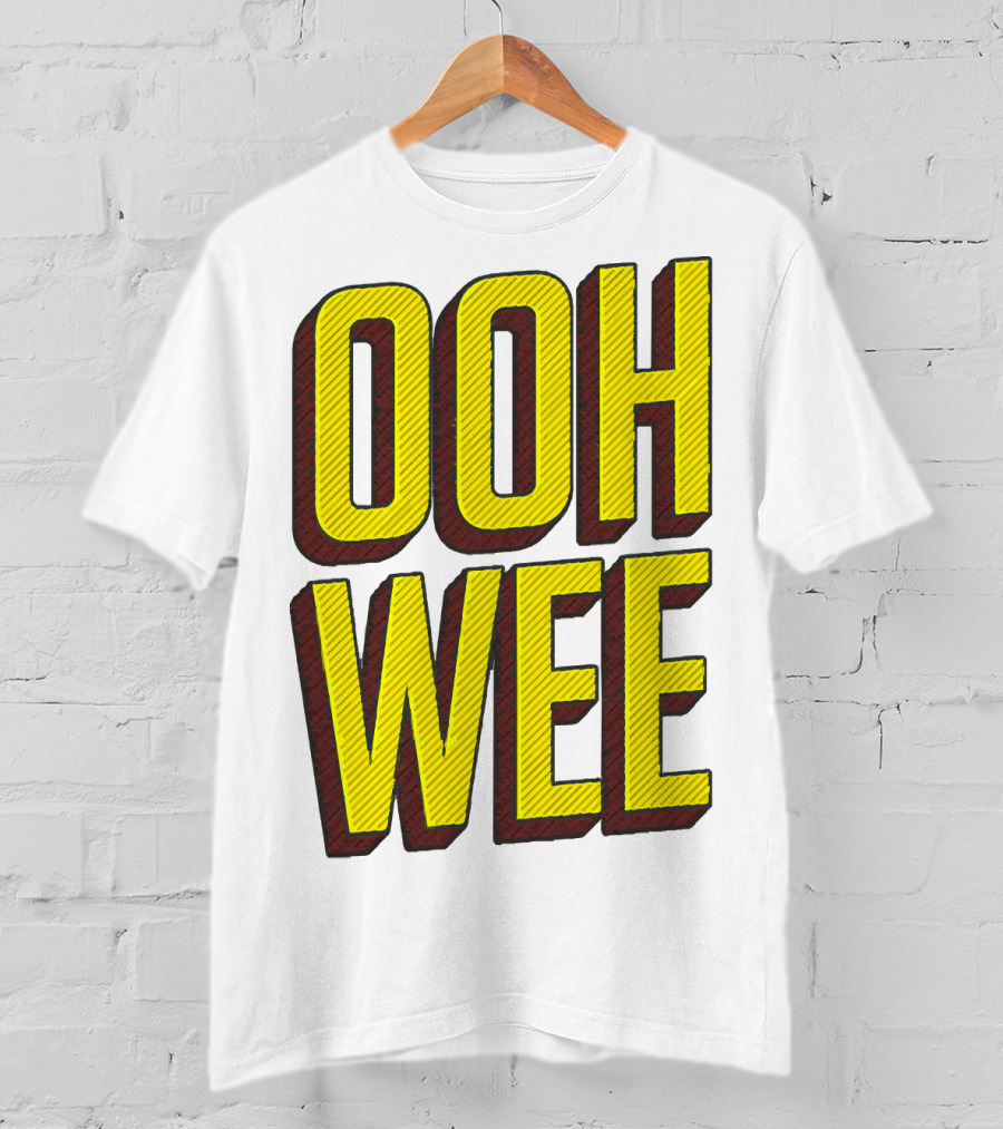 OOH WEE Mr. Poopy Butthole Bold Yellow Comic T-Shirt