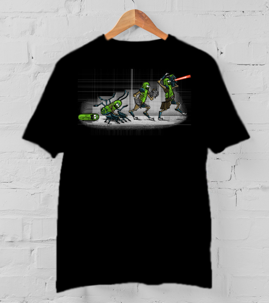 Pickle Evolution Rick And Morty Inspired T-Shirt