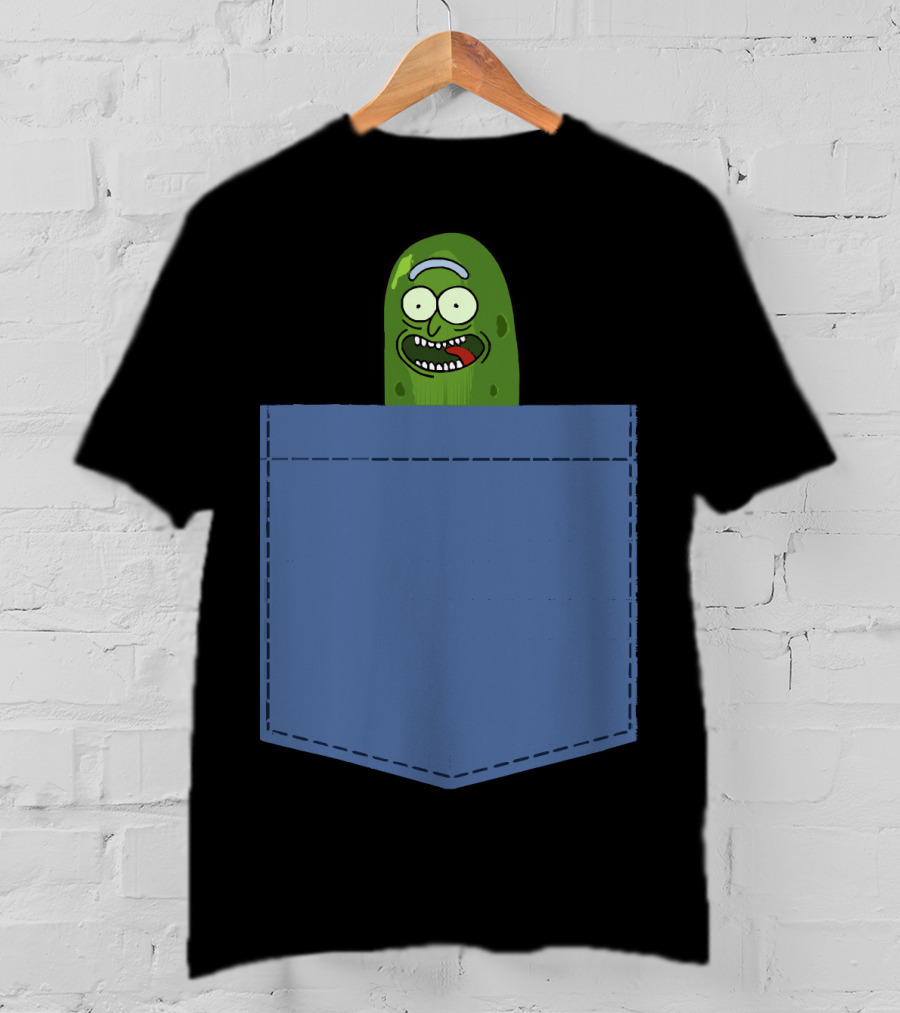 Pickle Rick Pocket Adventure T-Shirt