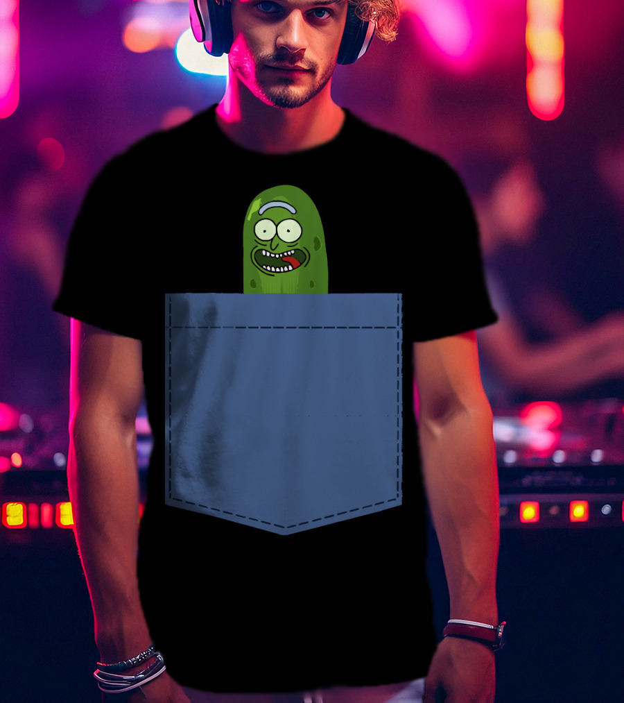 Pickle Rick Pocket Adventure T-Shirt