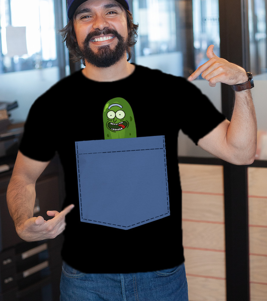 Pickle Rick Pocket Adventure T-Shirt